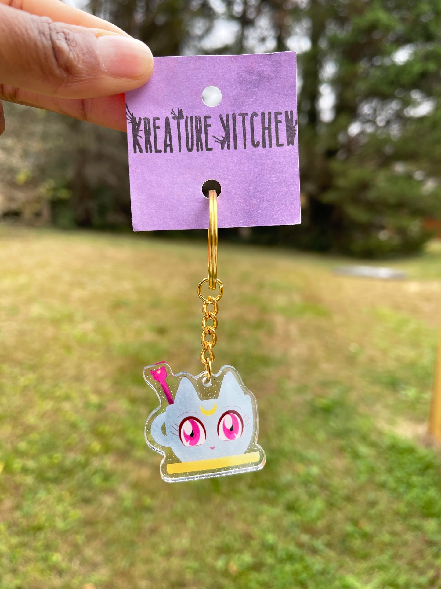 Moon Tea Keychain