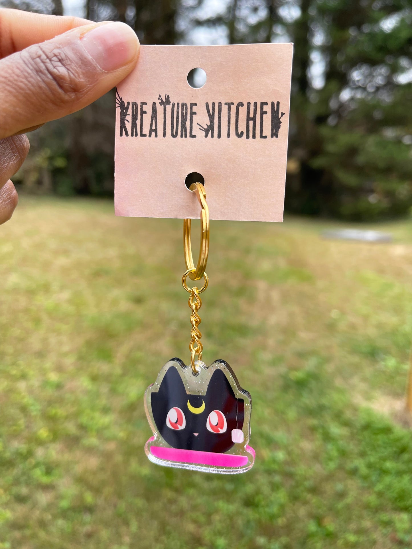Luna Tea Keychain